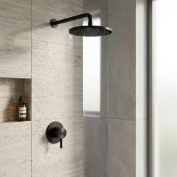 aquanello-eternal-built-in-shower-set-matte-black-200mm